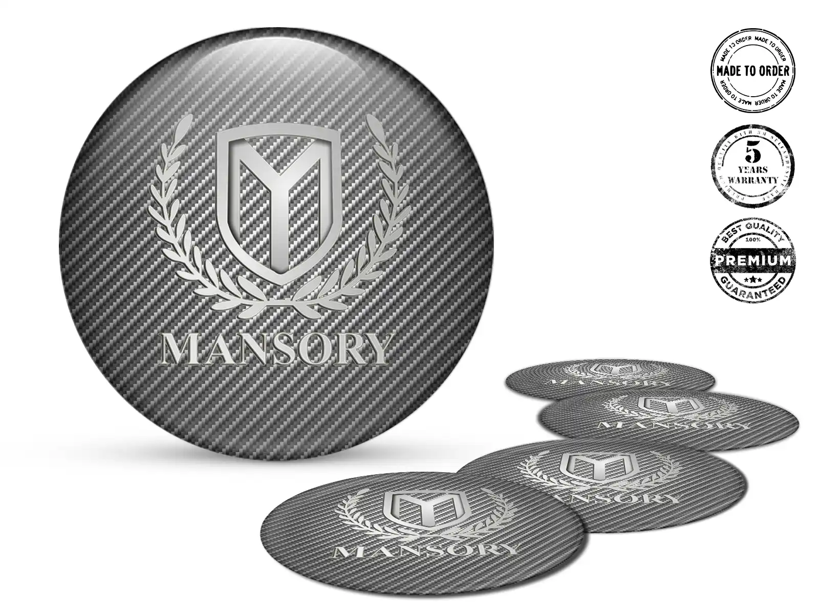Mansory Radaufkleber Edition Luxus-Silikon-Stil